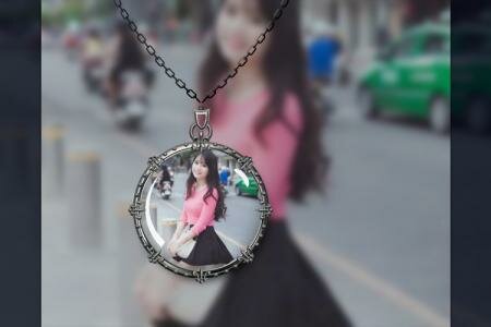 Ghép ảnh vào dây chuyền 7 cạnh