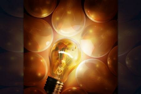 Ghép ảnh vào bóng đèn điện