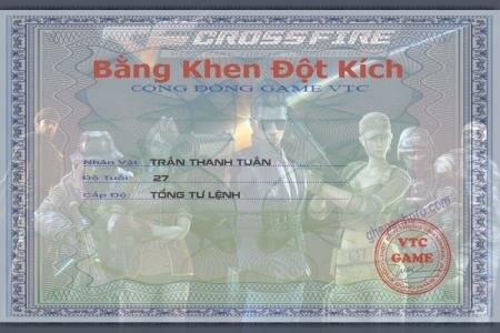 Tạo bằng khen đột kích