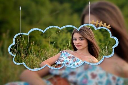 Khung ảnh đám mây 2 lớp