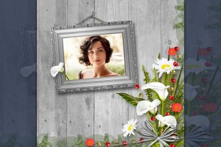 Khung ảnh hoa treo tường