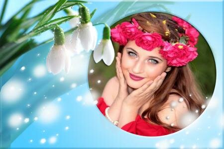 Khung ảnh cành hoa