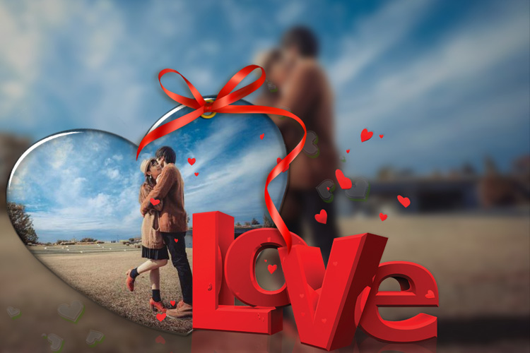 Với khung ảnh trái tim Love 3D, bạn sẽ nhận được một trải nghiệm đầy mới lạ và ấn tượng. Lựa chọn những tấm ảnh đẹp nhất của bạn, ghép vào khung hình 3D với kiểu chữ yêu thương, giúp tăng thêm sự thăng hoa và ngọt ngào cho tình yêu của bạn.